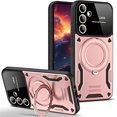 thumbnail image 1 of Case for Samsung Galaxy A54 5G with Ring Kickstand, Lens All-Inclusive Protection Military Grade Drop Shockproof Anti-Scratch Cover Case for Samsung Galaxy A54 5G YD-Rose Gold, 1 of 9