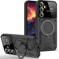 thumbnail image 1 of Case for Samsung Galaxy A54 5G with Ring Kickstand, Lens All-Inclusive Protection Military Grade Drop Shockproof Anti-Scratch Cover Case for Samsung Galaxy A54 5G YD-Black, 1 of 8