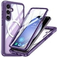 thumbnail image 1 of Case for Samsung Galaxy A56 5G, Heavy Duty & Rugged [Built-in Screen Protector] Shockproof Drop Protection with Port Anti-Dust/Scratch 360 Full Body Phone Cases For Samsung Galaxy A56 5G,Purple, 1 of 5