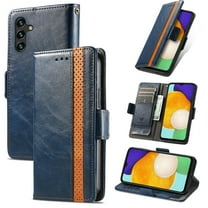 Case for Samsung Galaxy A56 5G with RFID Blocking Credit Card Holder, Premium PU Leather Retro Magnetic Clasp Flip Folio Case Wallet Pocket Kickstand Shockproof TPU Interior Case,Darkblue
