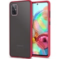 thumbnail image 1 of Case for Samsung Galaxy A71 4G Thin Shockproof Phone Case PC Back TPU Bumper [Protect from Fingerprint/Shock/Scratch/Slip] Translucent Matte Phone Cover for Samsung Galaxy A71 4G(not for 5G)-Red, 1 of 7