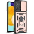 thumbnail image 1 of Case for Samsung Galaxy A73 5G with Slide Camera Cover,Military Grade Heavy Duty Protection Phone Case Cover with Magnetic Ring Kickstand for Samsung Galaxy A73 5G SJ Rose Gold, 1 of 8