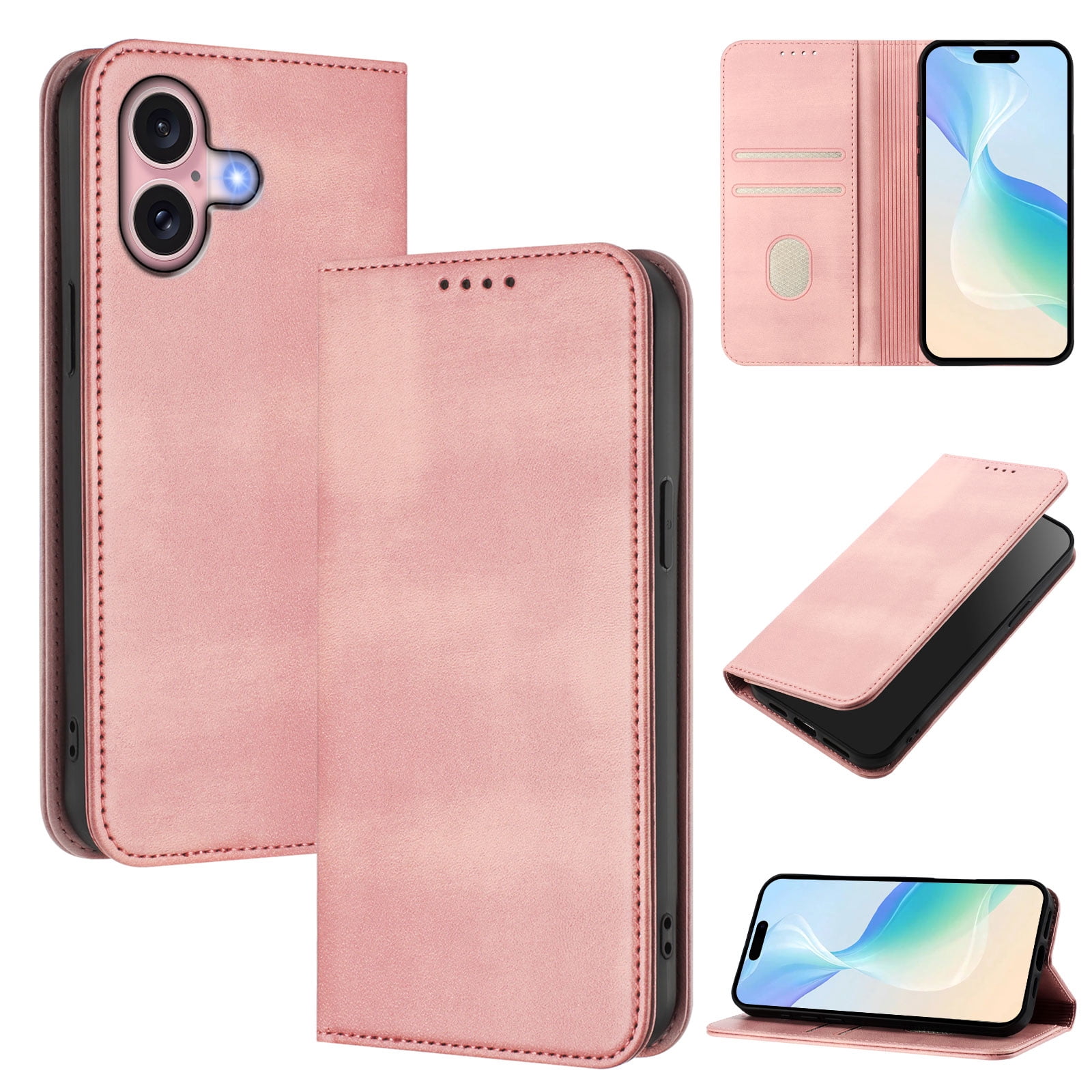 Wallet Flip Book Case For Samsung Galaxy J8, J6+, J4, J3 Series - Magnetic Cover With Card Slots (Gorilla Tech)