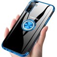 thumbnail image 1 of Case for Samsung Galaxy Note 10 Case 6.3" Clear Back Soft TPU Silicone Ring Holder Gel Bumper Thin Transparent Scratch Resistant Kickstand Protective Case - Blue, 1 of 6