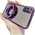 thumbnail image 1 of Case for Samsung Galaxy Note 20 Case Sparkle Cute with Stand Phone Case Compatible with MagSafe Slim Glitter Card Shockproof Protective TPU Case for Samsung Galaxy Note 20 Purple YD, 1 of 9