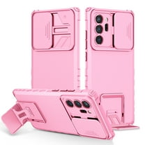 Case for Samsung Galaxy Note 20 Ultra 6.9 inch, Luxury Slide Lens Cover Shockproof Drop Protection Kickstand Holder Ultra Slim Lightweight Phone Case Cover for Samsung Galaxy Note 20 Ultra,Pink