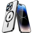 thumbnail image 1 of Case for Samsung Galaxy Note 20 Ultra Case Magnetic Clear Phone Case with MagSafe Wireless Charging Dustproof Camera Lens Protector Shockproof Cover for Samsung Galaxy Note 20 Ultra Black CX, 1 of 7