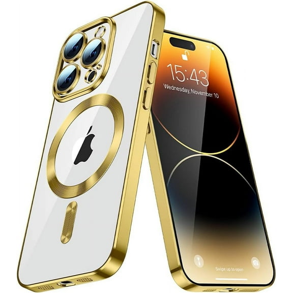 Case for Samsung Galaxy Note 20 Ultra Case Magnetic Clear Phone Case with MagSafe Wireless Charging Dustproof Camera Lens Protector Shockproof Cover for Samsung Galaxy Note 20 Ultra Gold CX