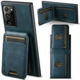 thumbnail image 1 of Case for Samsung Galaxy Note 20 Ultra, Luxury PU Leather Case Back Wallet Cover Card Slots Magnetic Closure Kickstand Function Durable Shockproof Soft TPU Flip Case for Galaxy Note 20 Ultra - Blue, 1 of 8