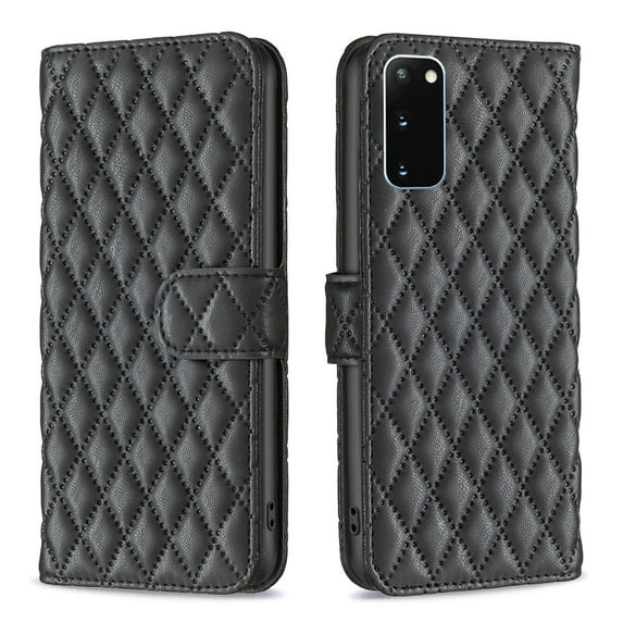 Case for Samsung Galaxy S20 6.2 inch,Elegant PU Leather Folio Flip Wallet Case with Card Holster Stand Kickstand Magnetic Closure Shockproof Phone Cover for Samsung Galaxy S20,Black