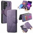 thumbnail image 1 of Case for Samsung Galaxy S20 Detachable Magnetic Wallet Phone Case for Men Women, RFID Blocking Material Retro Folio Flip Leather Case with 3 Card Slots for Samsung Galaxy S20, Purple, 1 of 10
