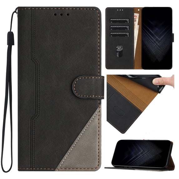 Case for Samsung Galaxy S20 FE, PU Leather Wallet Folio Card Holder Kickstand Shockproof Drop Protection Wrist Strap Wireless Charging Phone Case Cover Compatible with Galaxy S20 FE, Black