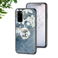 thumbnail image 1 of Case for Samsung Galaxy S20 FE, Slim Glass Case with Soft TPU Shockproof Ring Stand Flower Pattern Design Stylish Protective Cover for Samsung Galaxy S20 FE 6.5-Inch,Chinese Rose, 1 of 9