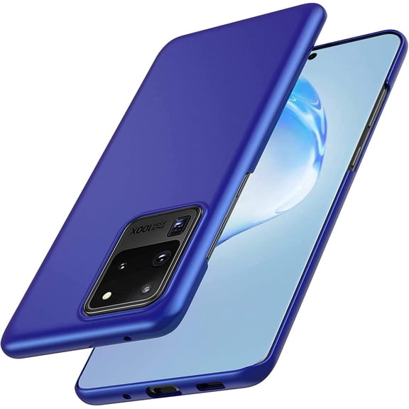 Case for Samsung Galaxy S20 Ultra Phone Case Protective Slim [Defend from Scratch/Slip/Drop/Fingerprint] Matte PC Hard Minimalistic Phone Cover for Samsung Galaxy S20 Ultra-Blue