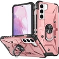 thumbnail image 1 of Case for Samsung Galaxy S21 Plus Case Galaxy S21+ Case Military Grade Drop Case with Kickstand Ring Magnetic Holder Shockproof Protective for Galaxy S21 Plus Phone Case (Rose Gold), 1 of 9
