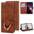 thumbnail image 1 of Case for Samsung Galaxy S21 Plus, Pattern PU Leather Wallet Case Flip Cover Card Slots Magnetic Closure Shockproof Protective Case Compatible with Samsung Galaxy S21 Plus - Brown, 1 of 5