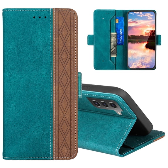 Case for Samsung Galaxy S21 Ultra 5G 6.8" 2021, Allytech Flip Folio Wallet Case with Money Pocket RFID Blocking PU Leather & TPU Inner Shell with Stand Case for Galaxy S21 Ultra 2021, Dargreen