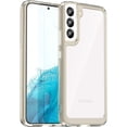 thumbnail image 1 of Case for Samsung Galaxy S22 Case Slim Dropproof [Defend from Drop/Scratch/Slip/Fingerprint] Clear Acrylic Hard Back Soft TPU Bumper Hybrid Phone Cover for Samsung S22-Crystal Black, 1 of 14