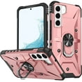 thumbnail image 1 of Case for Samsung Galaxy S22 Plus Case Galaxy S22+ Case Military Grade Drop Case with Kickstand Ring Magnetic Holder Shockproof Protective for Galaxy S22 Plus S22+ Phone Case (Rose Gold), 1 of 10