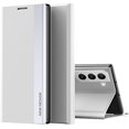 thumbnail image 1 of Case for Samsung Galaxy S22 Plus (Not S22), Premium PU Leather Kickstand Cover Durable Shockproof Stand Flip Phone Case for Samsung Galaxy S22 Plus CX Silver, 1 of 9