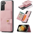 thumbnail image 1 of Case for Samsung Galaxy S22 Plus [Not for S22 or S22 Ultra], Detachable Magnetic Wallet Credit Card Slot Kickstand Cover Support Wireless Charging Compatible with Samsung Galaxy S22 Plus (Pink), 1 of 16