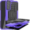 thumbnail image 1 of Case for Samsung Galaxy S22 Plus (Not S22), Tyre Pattern Design Hybrid TPU+PC Material Double Layer Protection Shockproof Cover with Kickstand Phone Case for Samsung Galaxy S22 Plus XC Purple, 1 of 14