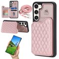thumbnail image 1 of Case for Samsung Galaxy S23, Detachable Crossbody Strap Wallet Case with Card Slots, Stand Ring Flip PU Leather Protective Cover Lanyard for Women for Samsung Galaxy S23, Rosegold, 1 of 12