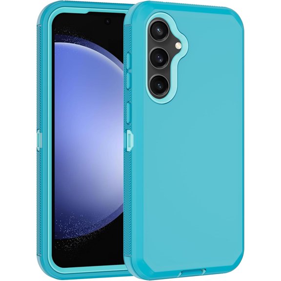 Case for Samsung Galaxy S23 FE Protective Phone Cover Mint | with Built in Screen Protector, Heavy Duty, Drop Protection, Full Body, Rugged, Shockproof, Dustproof
