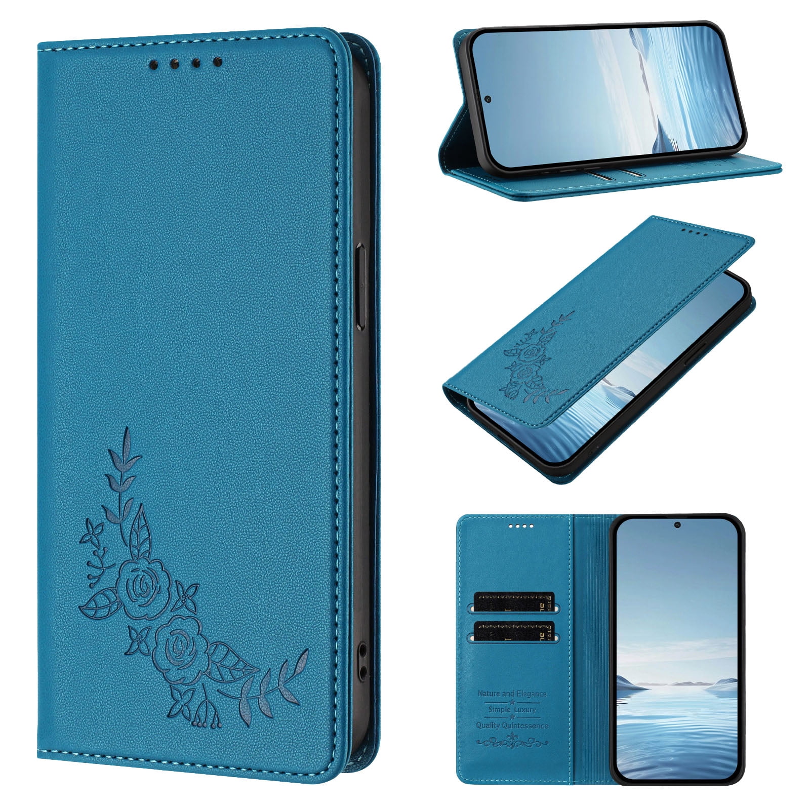 Case for Samsung Galaxy S23 Plus, Shockproof PU Leather Flip Wallet ...
