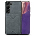 thumbnail image 1 of Case for Samsung Galaxy S23 Slim PU Leather Magnetic Bracket Back Wallet Case, Soft Silicone Shockproof Lens Protection Case with Hidden Card Slot Holder Kickstand Phone Cover,Gray, 1 of 5