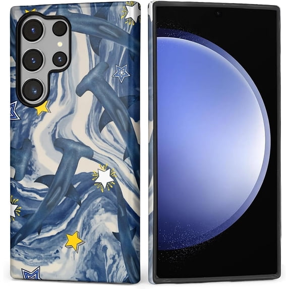 Case for Samsung Galaxy S23 Ultra,2 in 1 PC Hard Shell Silicone Inner ...