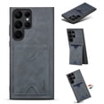 thumbnail image 1 of Case for Samsung Galaxy S23 Ultra Slim PU Leather Magnetic Bracket Back Wallet Case, Soft Silicone Shockproof Lens Protection Case with Hidden Card Slot Holder Kickstand Phone Cover,Gray, 1 of 7
