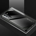 thumbnail image 1 of Case for Samsung Galaxy S23 Ultra, Tempered Glass Back Shell Soft TPU Bumper Edge Cover Fashion Luxury Slim Hybrid Hard Back Phone Case Cover for Samsung Galaxy S23 Ultra 5G 6.8" 2023, Black, 1 of 12