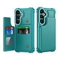 thumbnail image 1 of Case for Samsung Galaxy S24 with Diamond Camera Frame, Luxury PU Leather Case [Magnetic Clasp] [Card Slots] Stand Durable Shockproof Case Back Wallet Flip Cover for Galaxy S24 - Green, 1 of 8