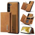 thumbnail image 1 of Case for Samsung Galaxy S24 Plus, Wallet Phone Case with Detachable Card Holder for Samsung Galaxy S24 Plus Kickstand Magnetic 2 in 1 Design Case, Premium PU Leather Shockproof Protective Cover, Brown, 1 of 9