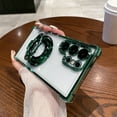 thumbnail image 1 of Case for Samsung Galaxy S24 Ultra [Ring Holder Stand] [Camera Lens Protector] Military Grade Drop Protection Non-Yellowing Magnetic Slim Clear Transparent Phone Case for Galaxy S24 Ultra, Darkgreen, 1 of 4