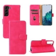thumbnail image 1 of Case for Samsung Galaxy S24 Wallet Case with Card Slots Holder Magnetic Clasp Cover, Luxury PU Leather Skin-Friendly Wrist Strap Handbag Shockproof Kickstand Case for Samsung Galaxy S24, Rose, 1 of 7
