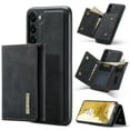 thumbnail image 1 of Case for Samsung Galaxy S24, Wallet Phone Case with Detachable Card Holder for Samsung Galaxy S24 Kickstand Magnetic 2 in 1 Design Case, Premium PU Leather Shockproof Protective Cover, Black, 1 of 9