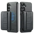 thumbnail image 1 of Case for Samsung Galaxy S25+, Detachable Magnetic Wallet Credit Card Cash Slot Case Support Wireless Charging Functional Stand Compatible with MagSafe Cover For Samsung Galaxy S25+,Black, 1 of 12