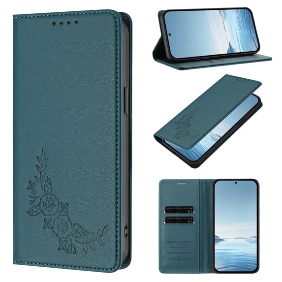 Case for Samsung Galaxy S25 Edge, Shockproof PU Leather Flip Wallet ...