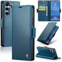 Case for Samsung Galaxy S25 FE Wallet Case with Card Holder, Kickstand RFID Blocking Magnetic Closure Protective PU Leather Cover for Samsung Galaxy S25 FE Flip Case Wallet