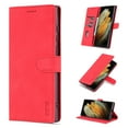 thumbnail image 1 of Case for Samsung Galaxy S25, Leather Samsung Galaxy S25 Wallet Magnetic Book Protection Cover, Kickstand RFID Blocking Credit Card Holder Compatible with Samsung Galaxy S25, Red, 1 of 5
