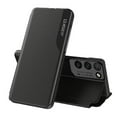 thumbnail image 1 of Case for Samsung Galaxy S25, PU Leather Drop Resistant All-inclusive Protection Flip Folio Phone Case with Magnetic Closure Mirror Window Stand Cover for Samsung Galaxy S25, Black, 1 of 7