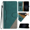 thumbnail image 1 of Case for Samsung Galaxy S25, PU Leather Wallet Folio Card Holder Kickstand Shockproof Drop Protection Wrist Strap Wireless Charging Phone Case Cover Compatible with Galaxy S25, Green, 1 of 9
