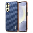 thumbnail image 1 of Case for Samsung Galaxy S25 Plus, Carbon Fiber Pattern Design [Military Grade Protection] Shockproof Protective Plating Frame Case, Anti-Scratch Ultra Slim Cover for Galaxy S25 Plus, Blue, 1 of 8