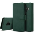 thumbnail image 1 of Case for Samsung Galaxy S7, Luxury PU Leather Case Vintage Wallet Flip Cover TPU Inner Shell [Card Slots] Magnetic Closure Stand Function Folio Shockproof Full Protection - Dark Green, 1 of 16