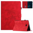 thumbnail image 1 of Case for Samsung Galaxy Tab A 10.1 inch 2016 Release, SM-T580 T585 T587 Released,PU Leather Embossed Coconut Tree Slim Case with Pencil Holder Card Slot Protective Smart Cover,Red, 1 of 6