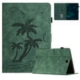 thumbnail image 1 of Case for Samsung Galaxy Tab A 9.7 inch 2015 (Model:SM-T550 T555 SM-P550 P555) Released,PU Leather Embossed Coconut Tree Slim Case with Pencil Holder Card Slot Protective Smart Cover,Green, 1 of 6