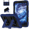 thumbnail image 1 of Case for Samsung Galaxy Tab A11 2025/A9 2023 8.7 inch Model (SM-X110/X115/X130/X135) Contrast Color Multiple Protection Cover With Foldable Stand and Shoulder Strap, 1 of 8