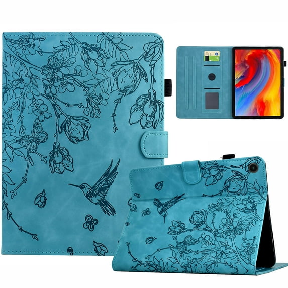 Case for Samsung Galaxy Tab A11 2025/A9 2023 8.7 inch, PU Leather Flip Case with Credit Card Slot Auto Sleep/Wake Kickstand Shockproof for Galaxy Tab A11 (SM-X133/X135)/A9 (SM-X110/X115), Blue
